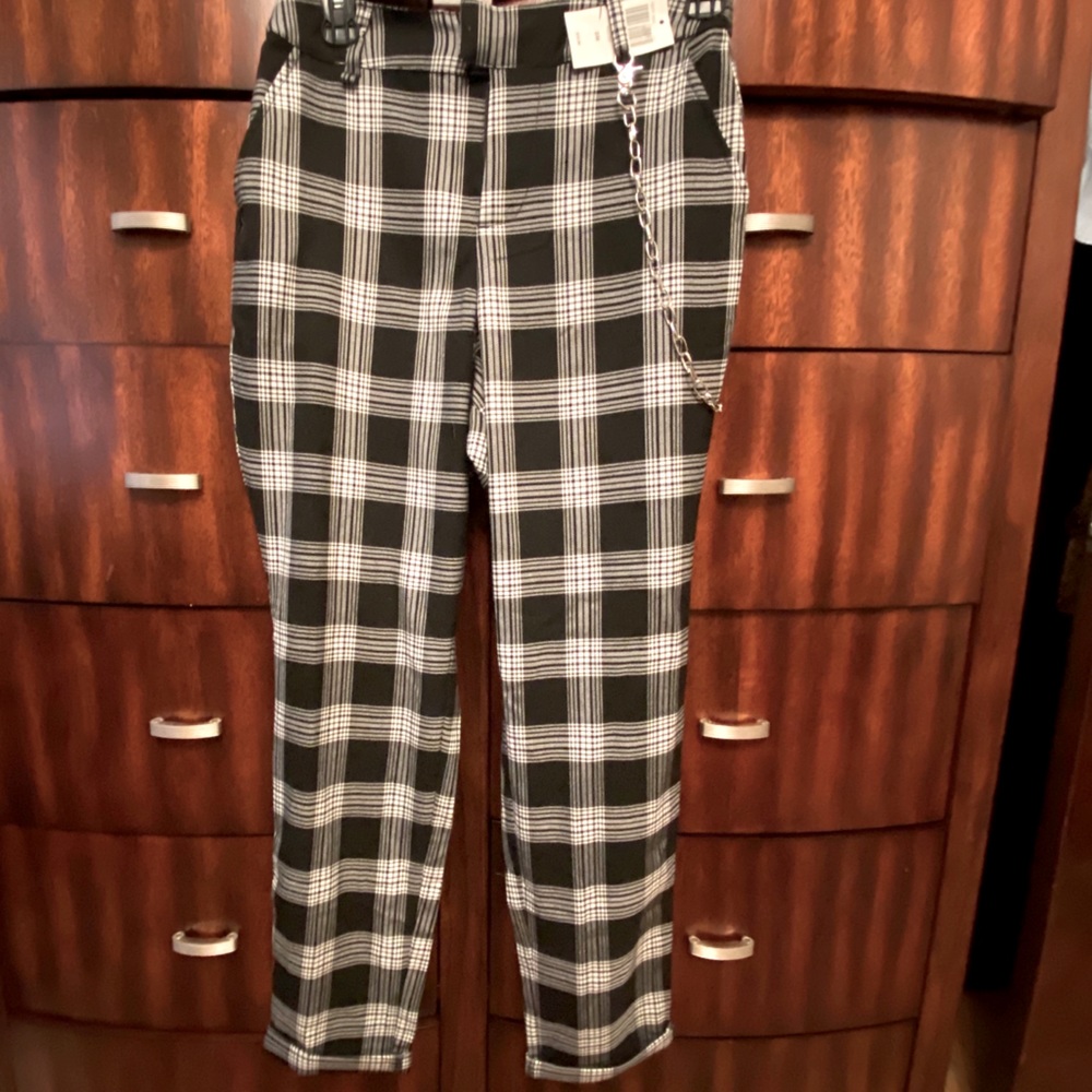 Hot Topic Plaid boyfriend pant